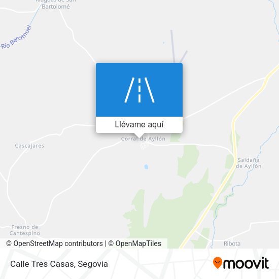 Mapa Calle Tres Casas