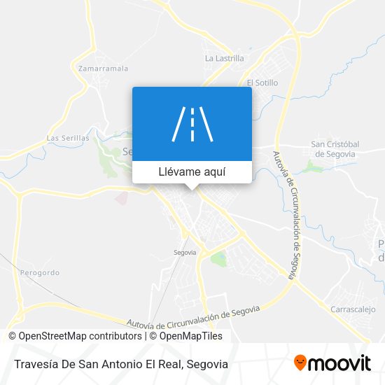 Mapa Travesía De San Antonio El Real