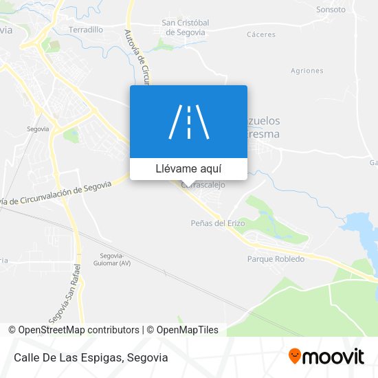 Mapa Calle De Las Espigas