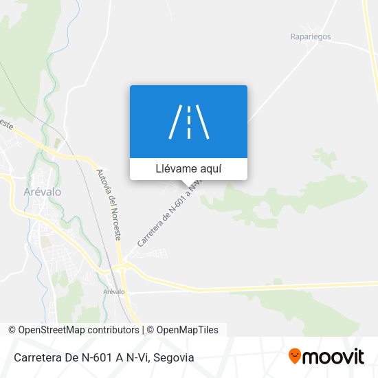 Mapa Carretera De N-601 A N-Vi