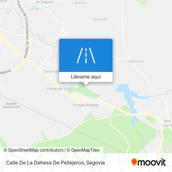 Mapa Calle De La Dehesa De Pellejeros