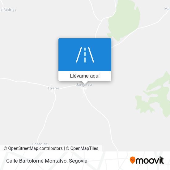 Mapa Calle Bartolomé Montalvo