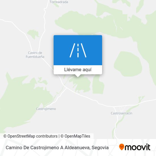 Mapa Camino De Castrojimeno A Aldeanueva
