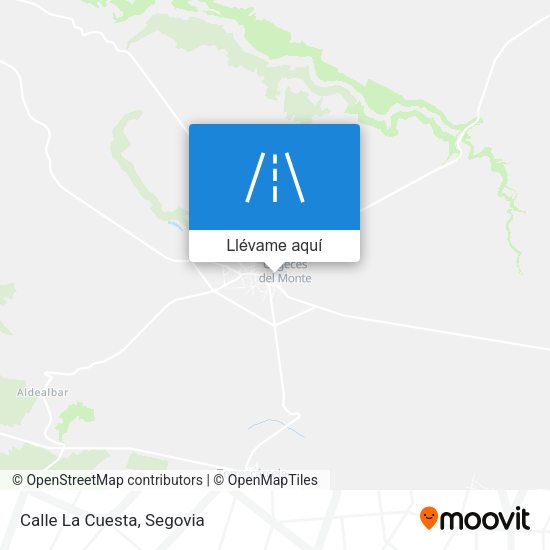 Mapa Calle La Cuesta