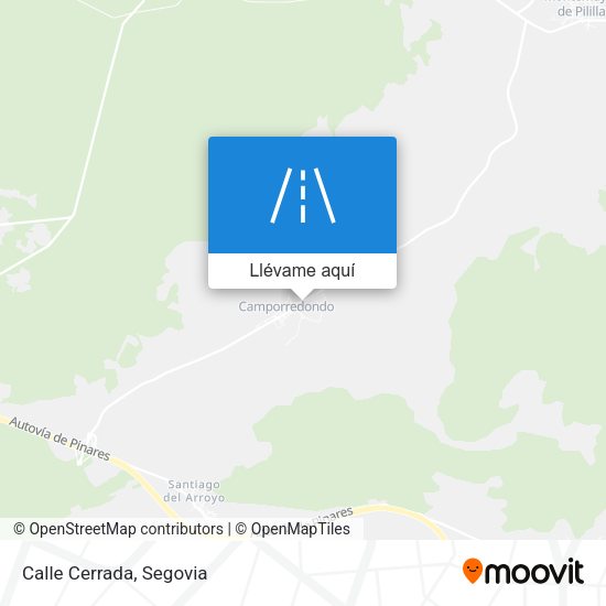 Mapa Calle Cerrada