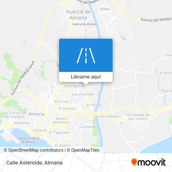Mapa Calle Asteroide