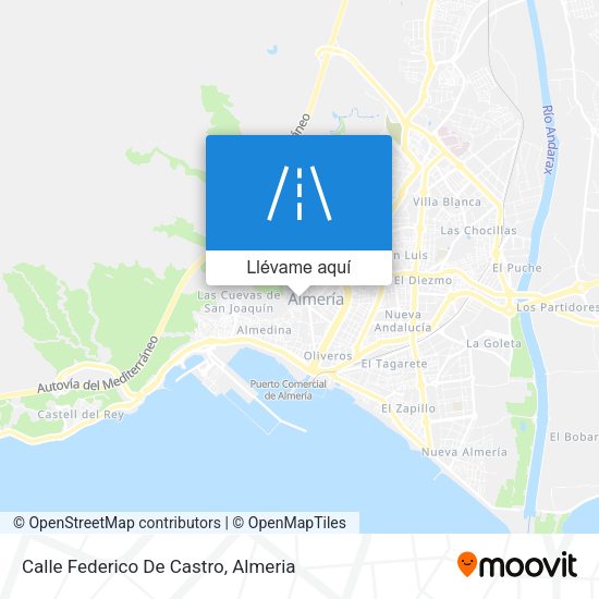 Mapa Calle Federico De Castro
