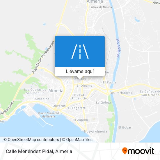 Mapa Calle Menéndez Pidal