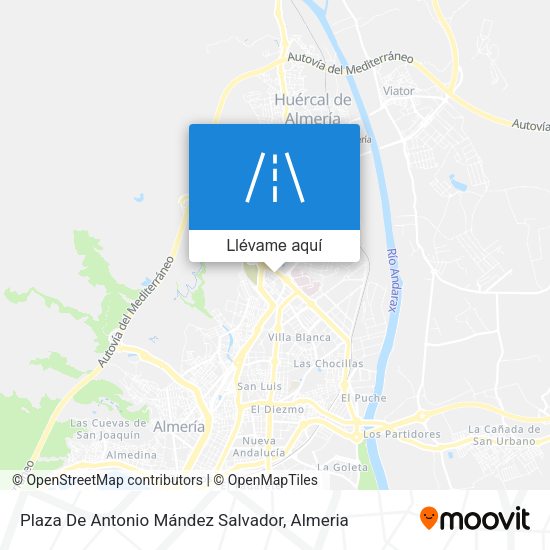 Mapa Plaza De Antonio Mández Salvador