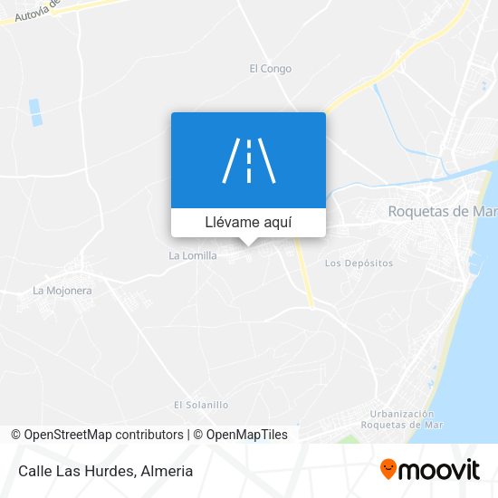 Mapa Calle Las Hurdes