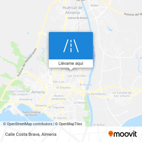 Mapa Calle Costa Brava