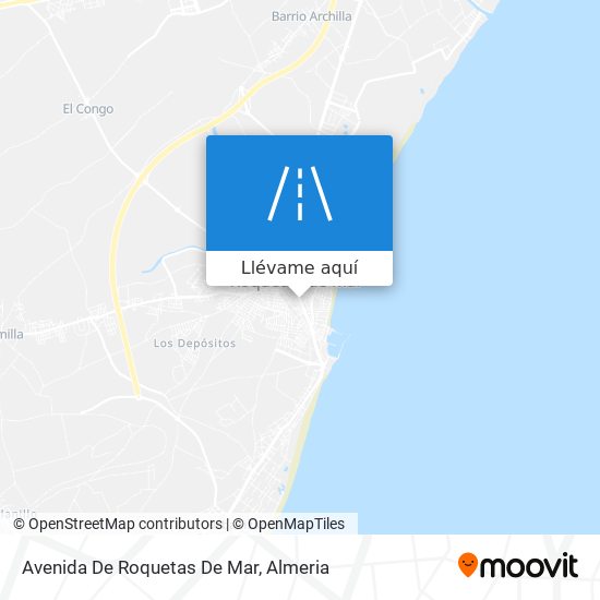 Mapa Avenida De Roquetas De Mar