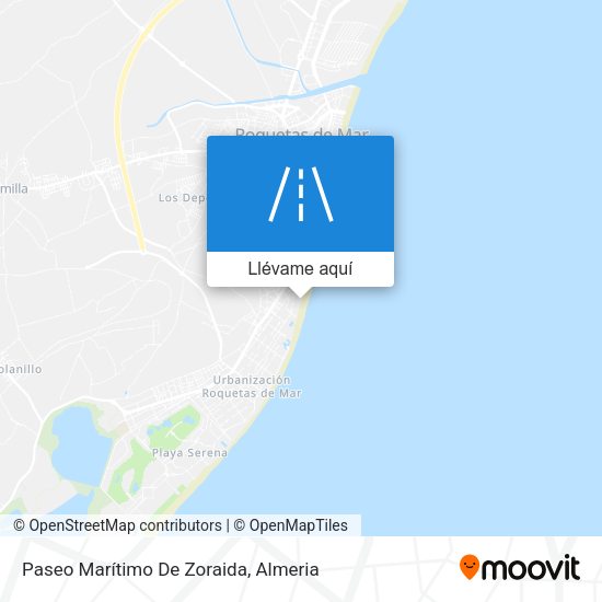 Mapa Paseo Marítimo De Zoraida