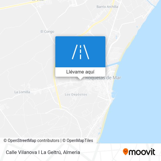 Mapa Calle Vilanova I La Geltrú