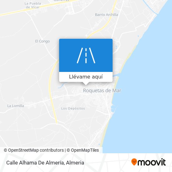 Mapa Calle Alhama De Almería