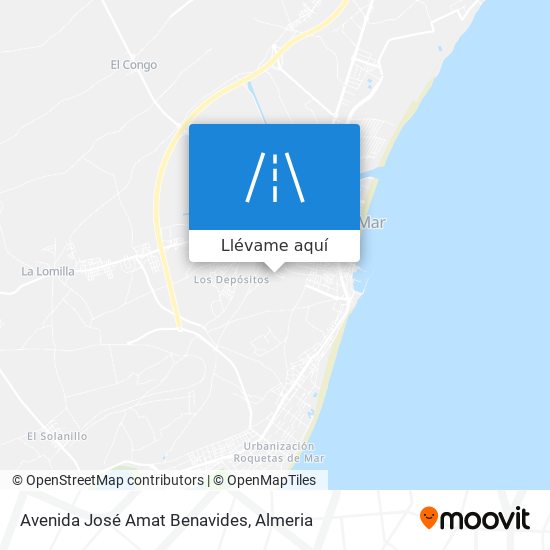 Mapa Avenida José Amat Benavides