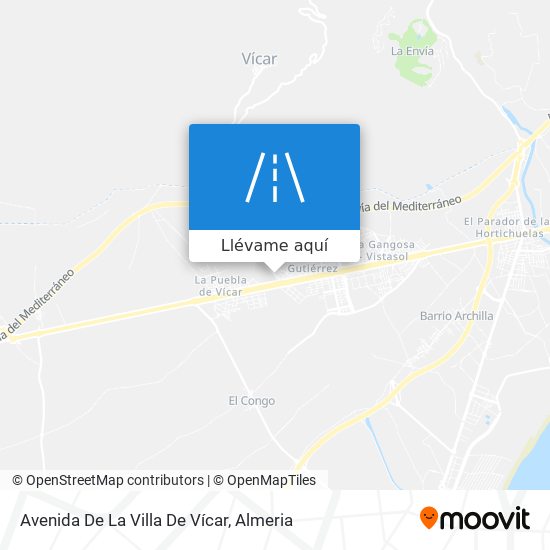 Mapa Avenida De La Villa De Vícar