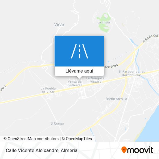 Mapa Calle Vicente Aleixandre