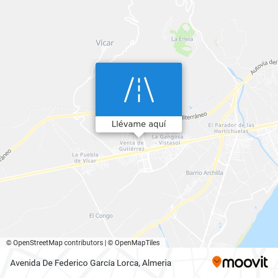 Mapa Avenida De Federico García Lorca