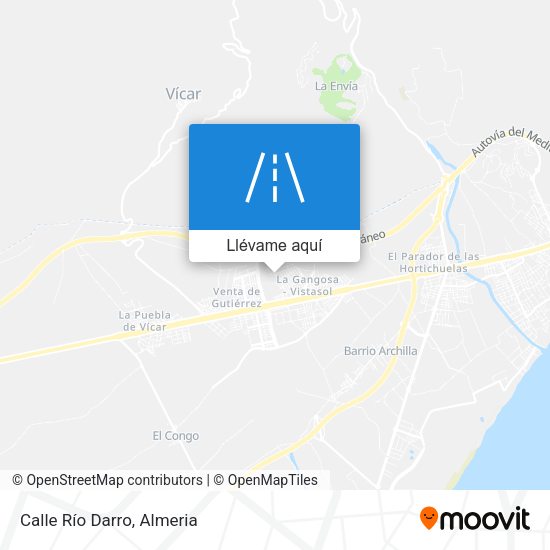 Mapa Calle Río Darro