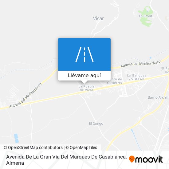 Mapa Avenida De La Gran Vía Del Marqués De Casablanca