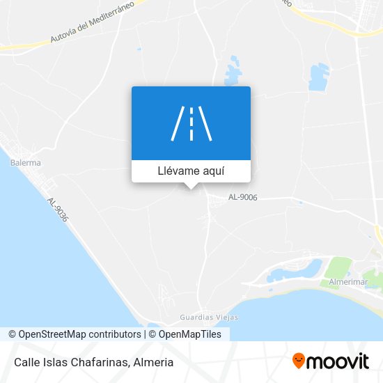 Mapa Calle Islas Chafarinas