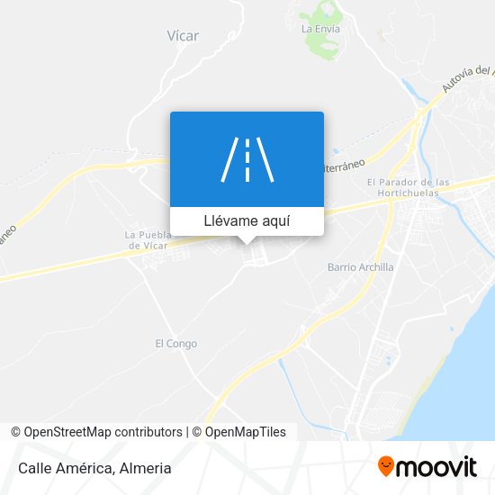 Mapa Calle América