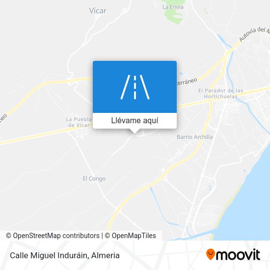 Mapa Calle Miguel Induráin