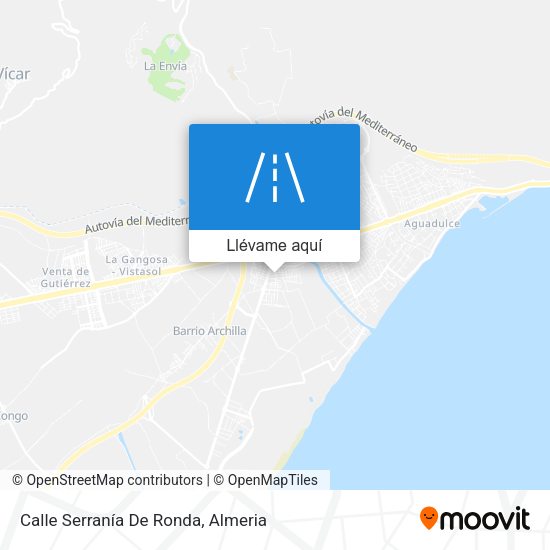 Mapa Calle Serranía De Ronda
