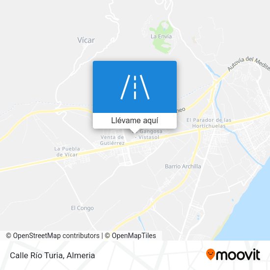 Mapa Calle Río Turia