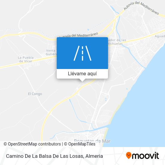 Mapa Camino De La Balsa De Las Losas