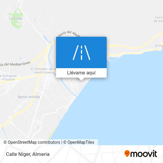 Mapa Calle Níger