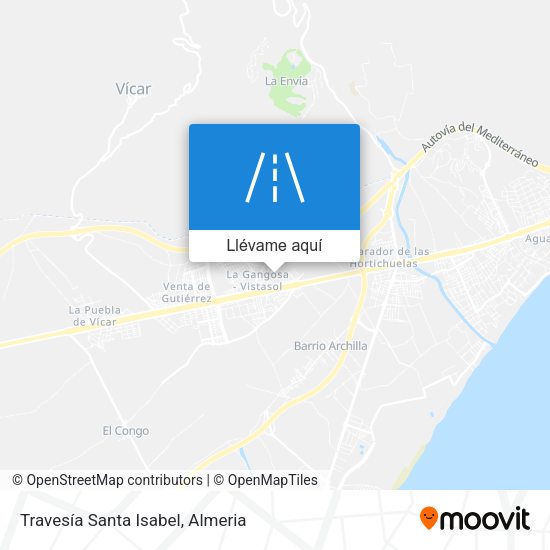 Mapa Travesía Santa Isabel