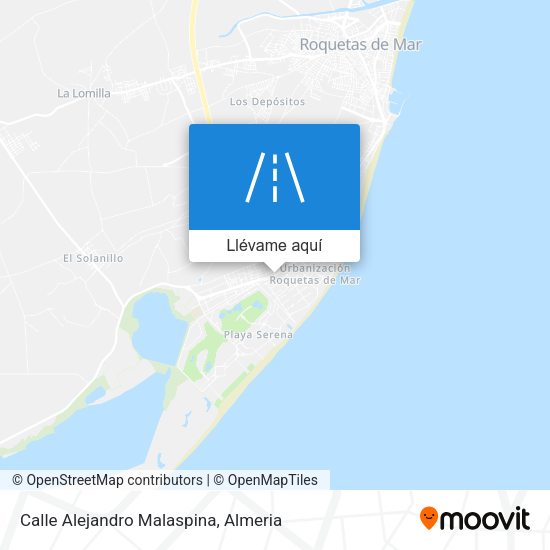 Mapa Calle Alejandro Malaspina