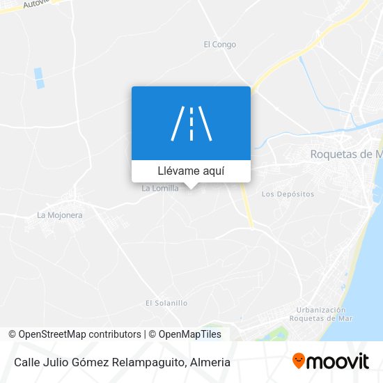 Mapa Calle Julio Gómez Relampaguito