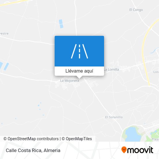 Mapa Calle Costa Rica