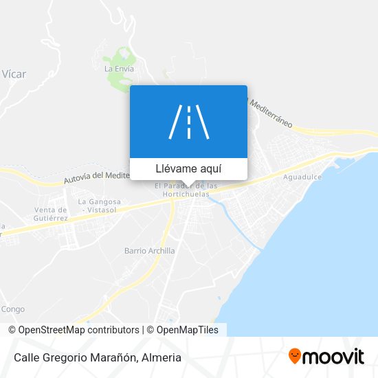 Mapa Calle Gregorio Marañón