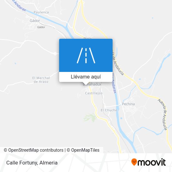 Mapa Calle Fortuny