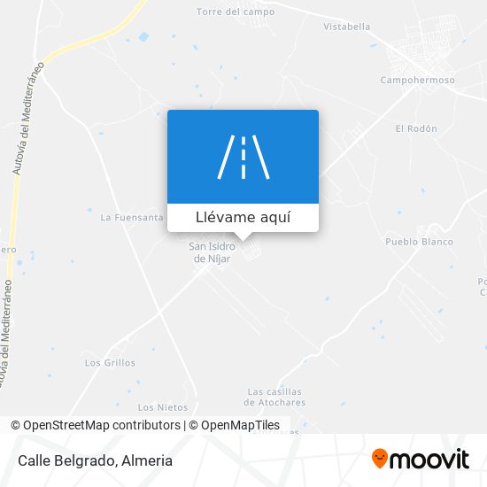 Mapa Calle Belgrado