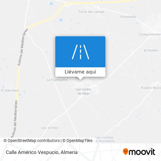 Mapa Calle Américo Vespucio