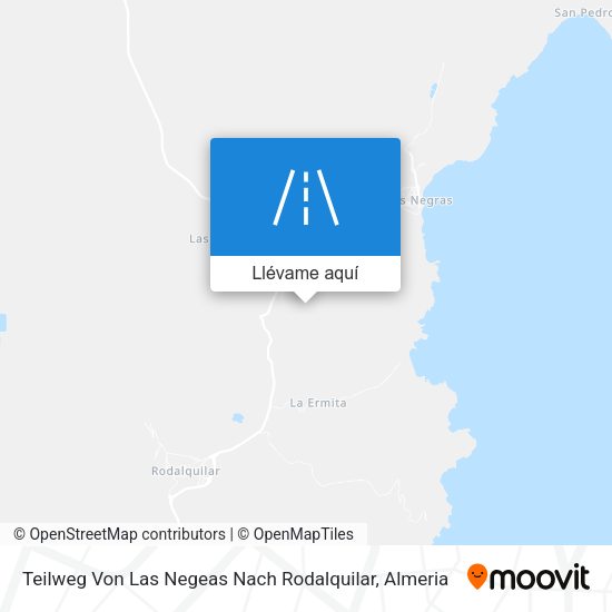 Mapa Teilweg Von Las Negeas Nach Rodalquilar