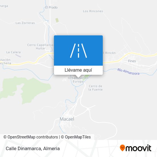 Mapa Calle Dinamarca