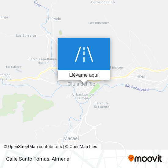 Mapa Calle Santo Tomas