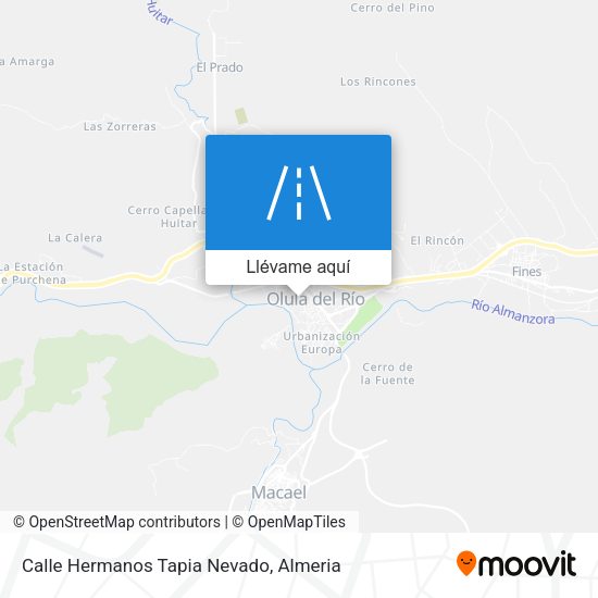 Mapa Calle Hermanos Tapia Nevado