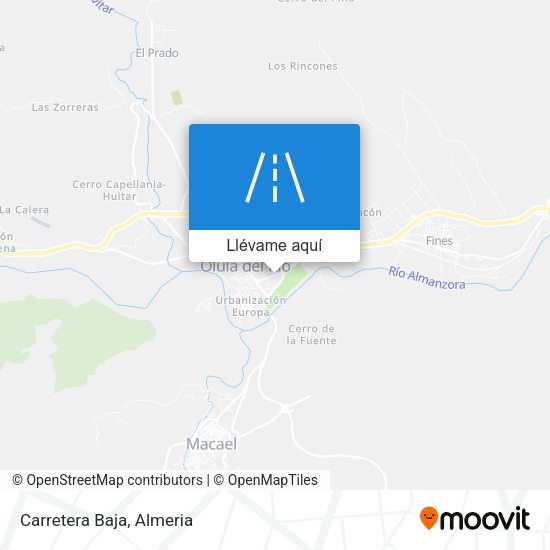 Mapa Carretera Baja