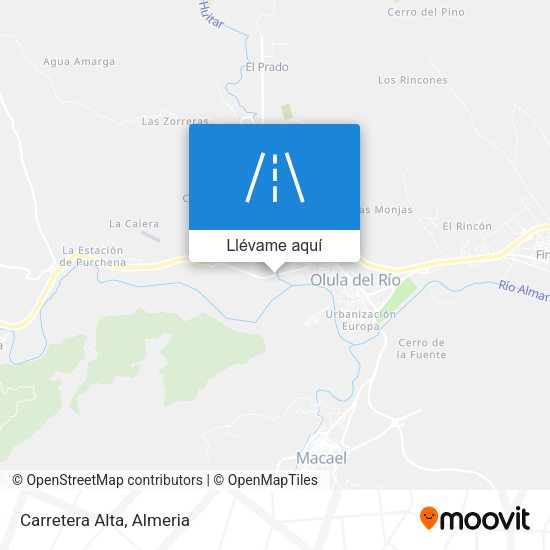Mapa Carretera Alta