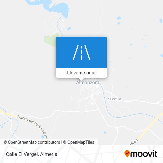 Mapa Calle El Vergel