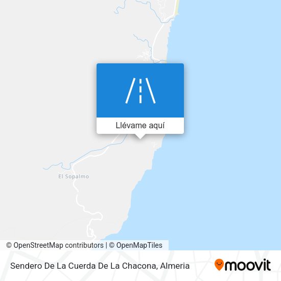 Mapa Sendero De La Cuerda De La Chacona
