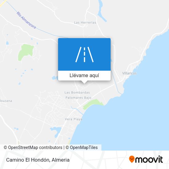 Mapa Camino El Hondón