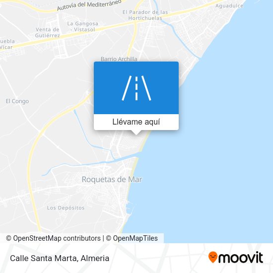 Mapa Calle Santa Marta